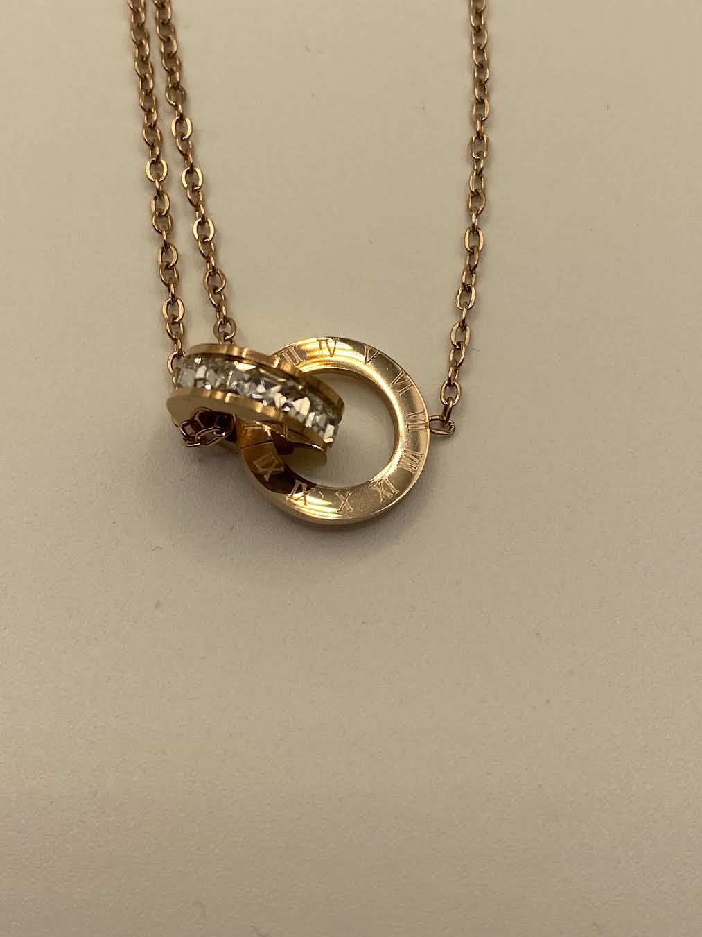 Rose Gold bracelet with CZ accents